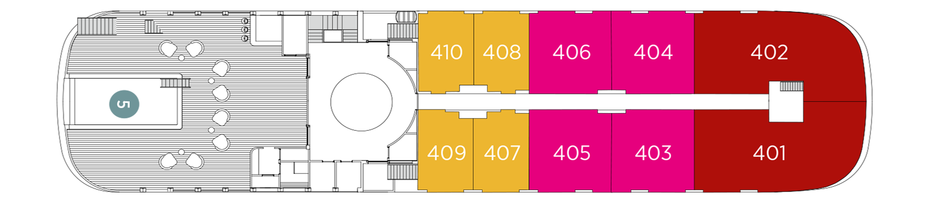 Pool Deck plan on Emerald Harmony