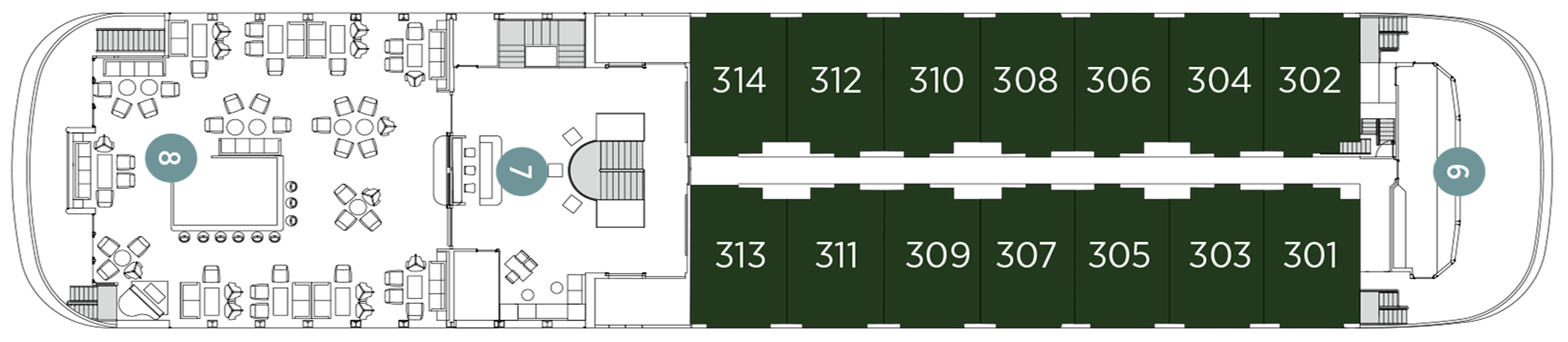 Horizon Deck plan on Emerald Harmony