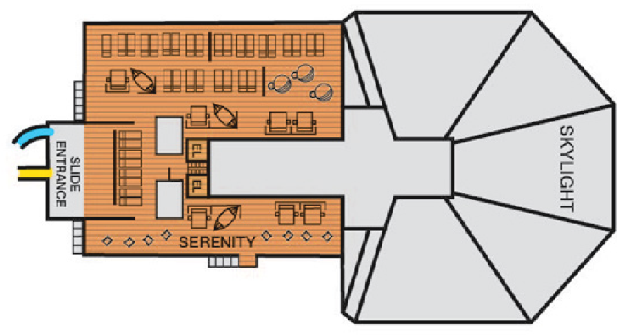 Deck 14 plan on Carnival Sunrise