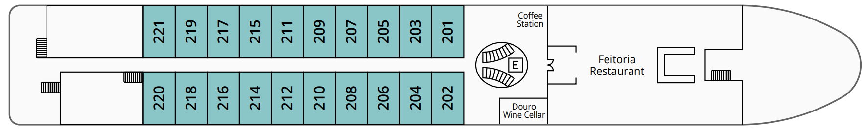 Cape Verde Deck plan on S.S. São Gabriel