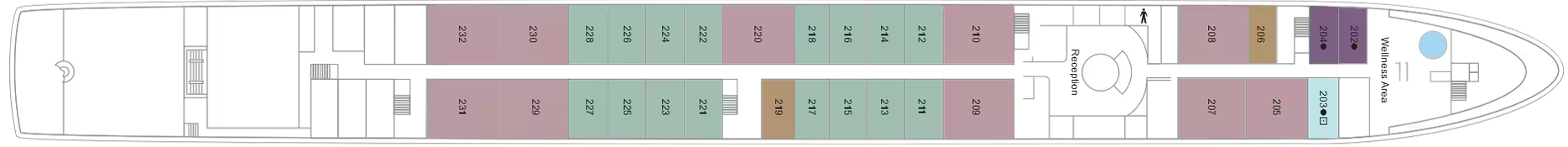 Deck 2 plan on TUI Skyla