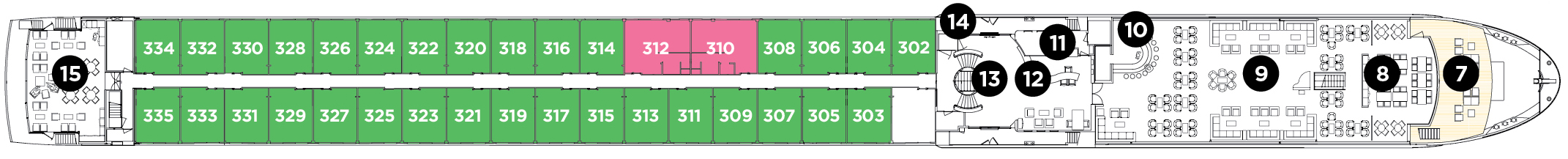 Royal Deck plan on Avalon View