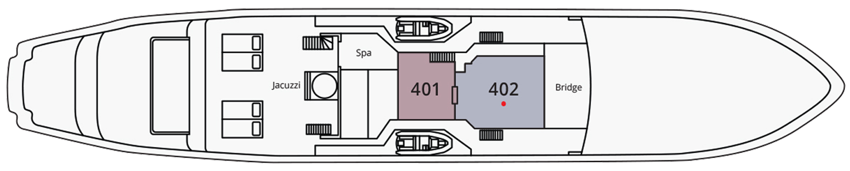 Bridge Deck plan on Aqua Blu