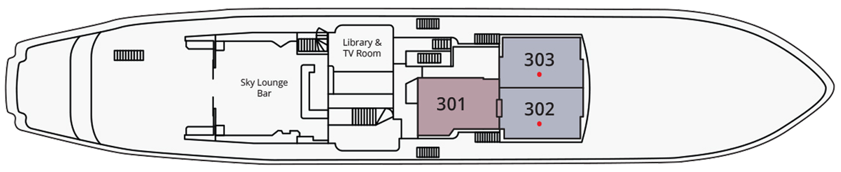 Forecastle Deck plan on Aqua Blu