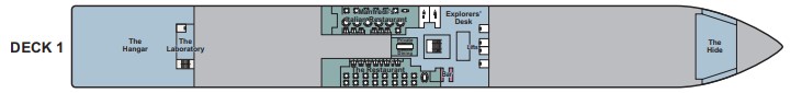 Deck 1 plan on Viking Polaris