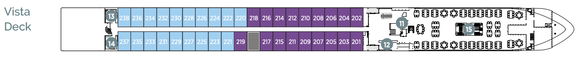 Vista Deck plan on Emerald Luna