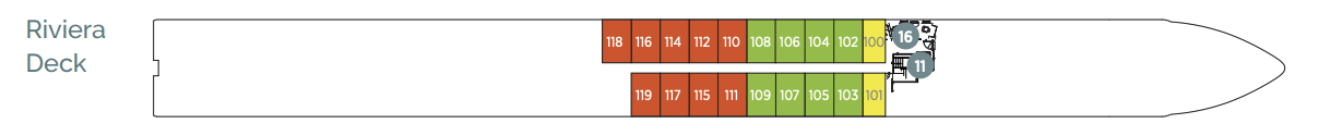 Riviera Deck plan on Emerald Luna