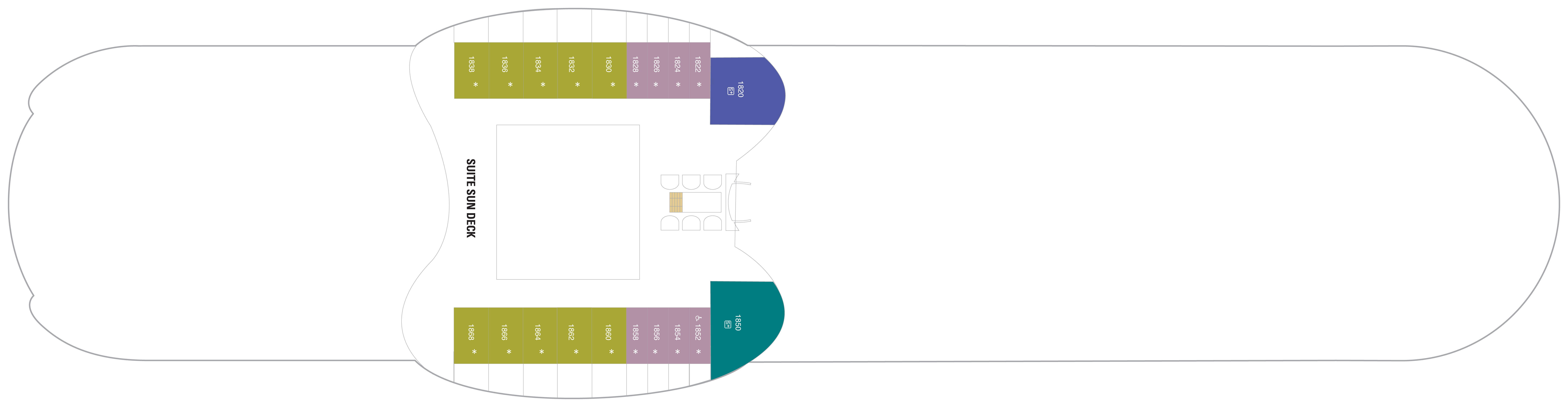Deck 18 plan on Wonder of the Seas