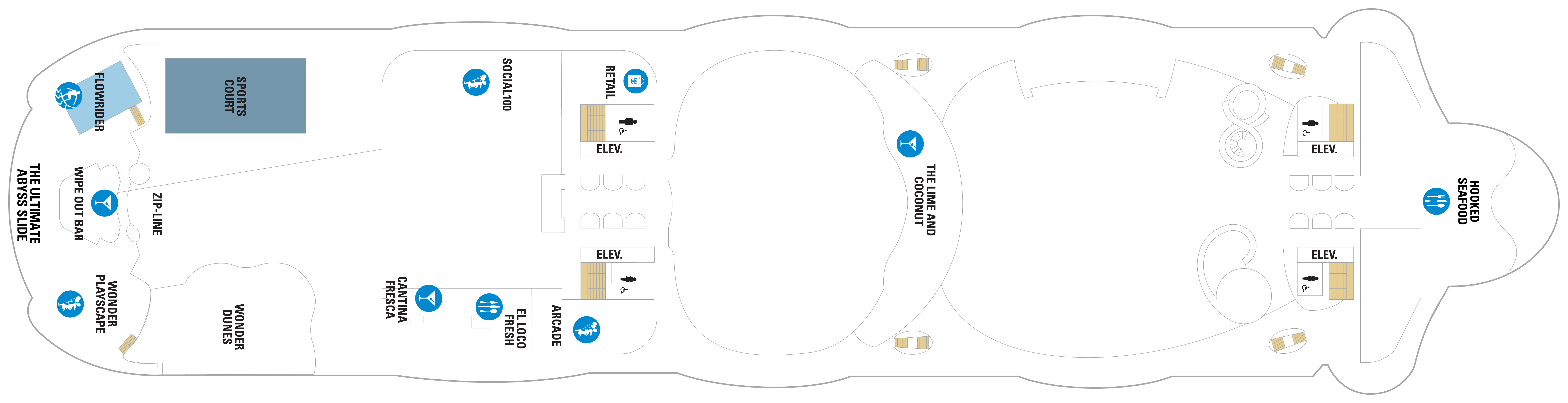 Deck 16 plan on Wonder of the Seas