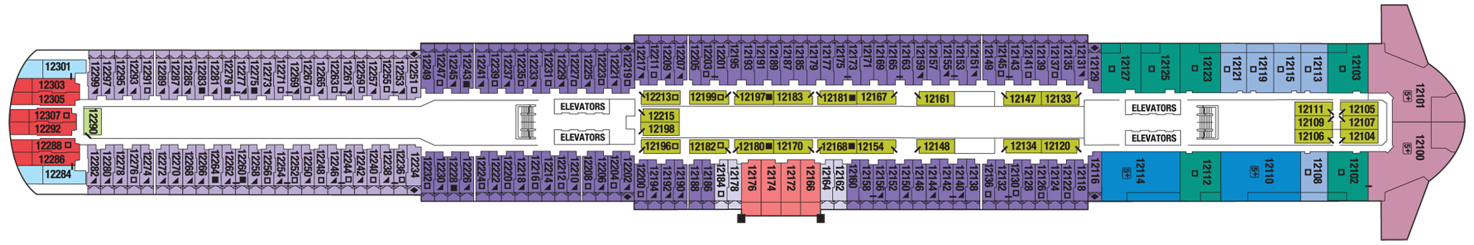 Deck 12 plan on Celebrity Beyond