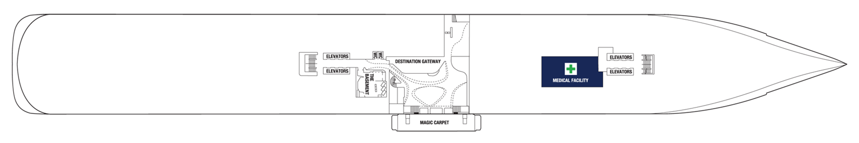 Deck 2 plan on Celebrity Beyond