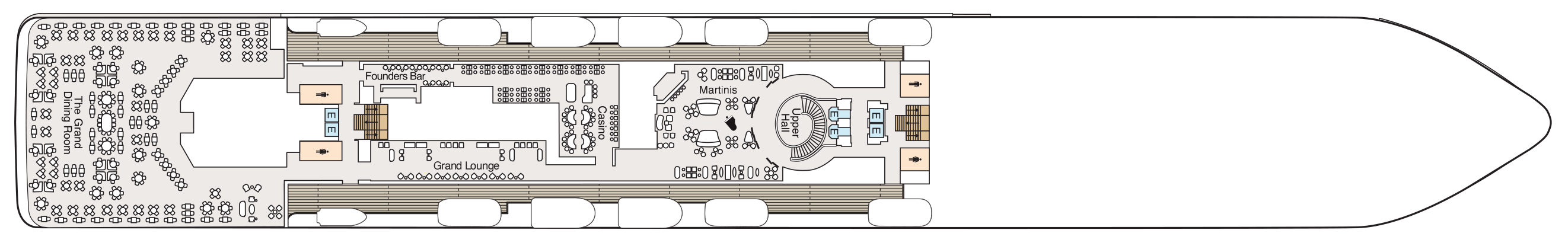 Deck 6 plan on Oceania Vista