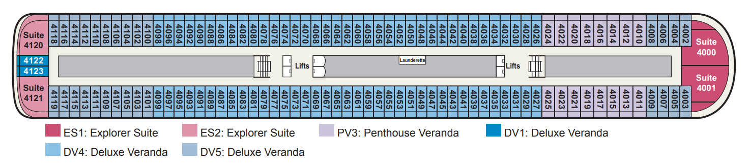 Deck 4 plan on Viking Saturn