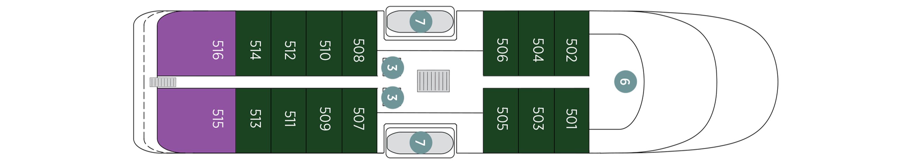 Panorama Deck plan on Emerald Sakara