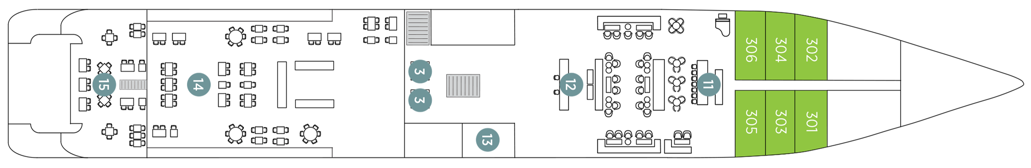 Emerald Deck plan on Emerald Sakara