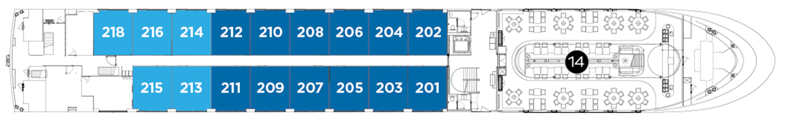 Sapphire Deck plan on Avalon Alegria