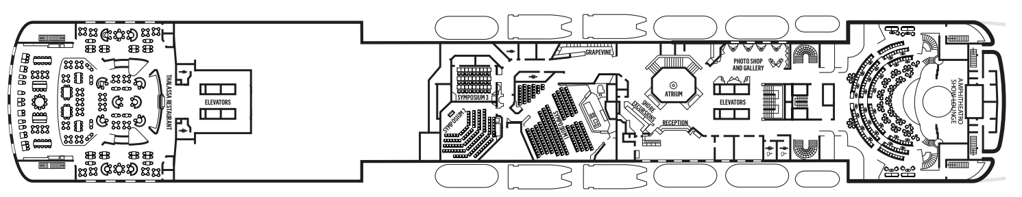 Deck 7 plan on Celestyal Journey
