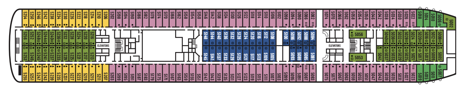 Deck 5 plan on Celestyal Journey