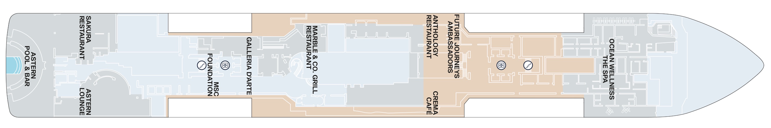 Deck 5 plan on Explora II