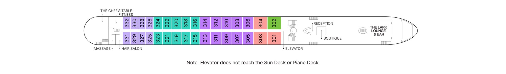 Violin Deck plan on AmaReina