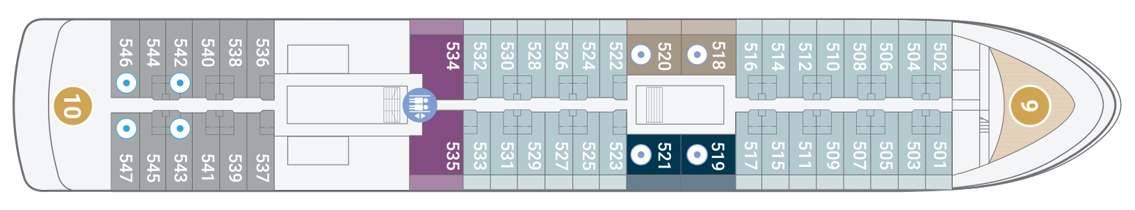 Deck 5 plan on World Voyager