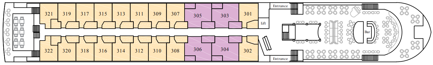 Diamond Deck plan on MS Riviera Rose