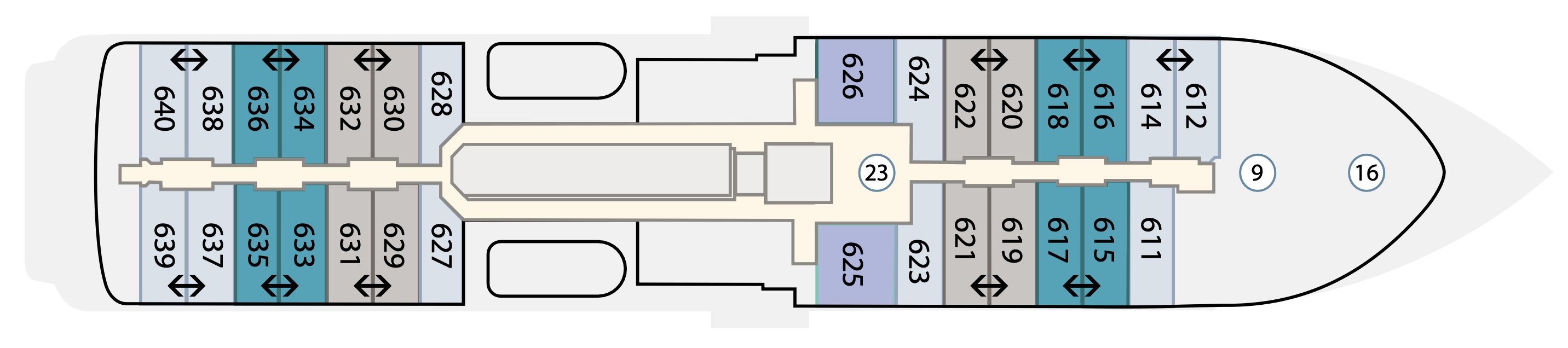 Deck 6 plan on Douglas Mawson