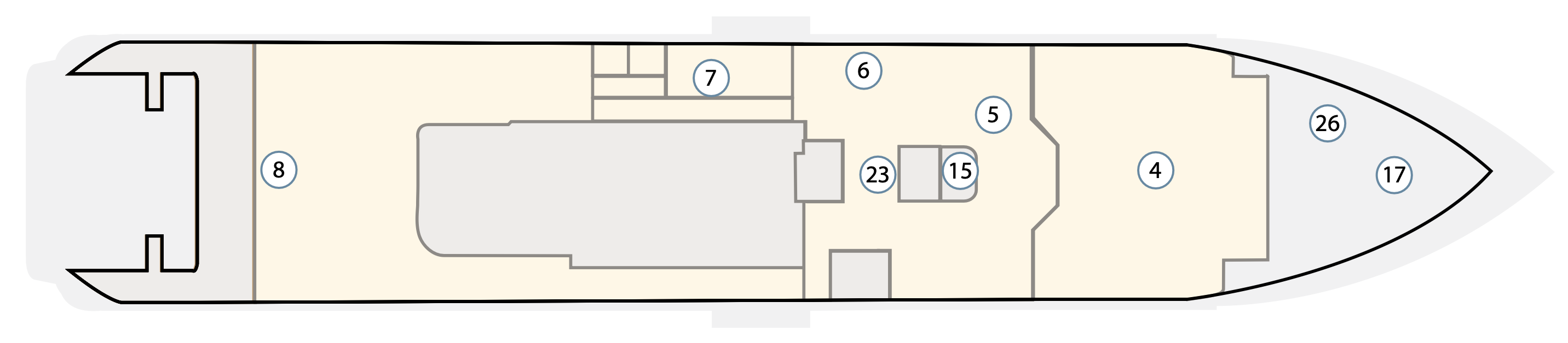 Deck 5 plan on Douglas Mawson