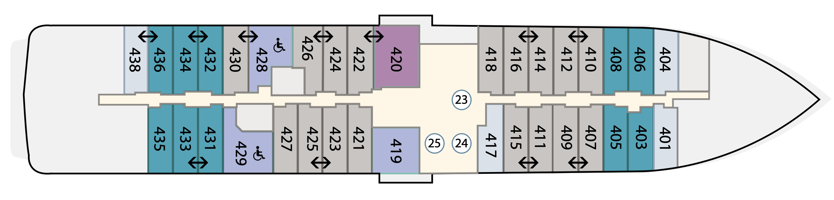Deck 4 plan on Douglas Mawson