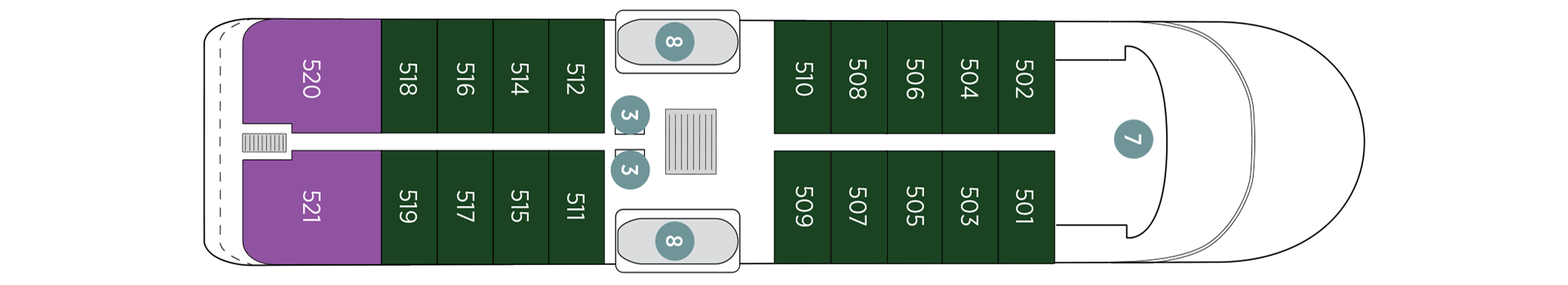 Panorama Deck plan on Emerald Kaia