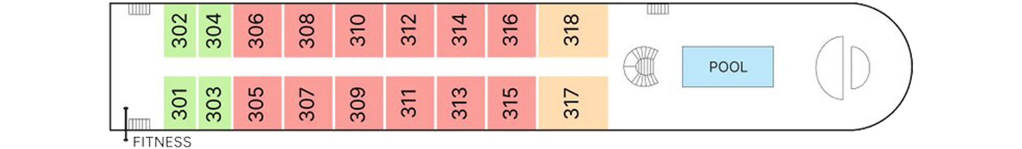 Sadec Sun Deck plan on AmaMaya