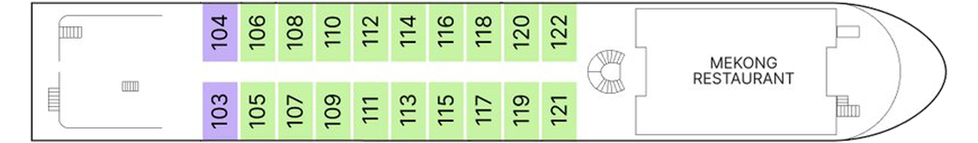 Tonle Main Deck plan on AmaMaya
