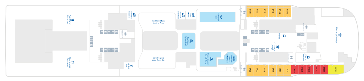 Deck 17 plan on Disney Adventure