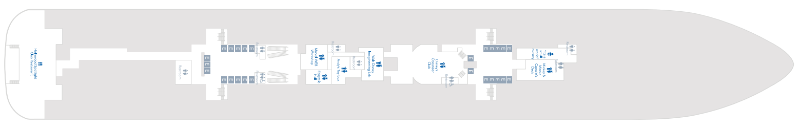 Deck 8 plan on Disney Adventure