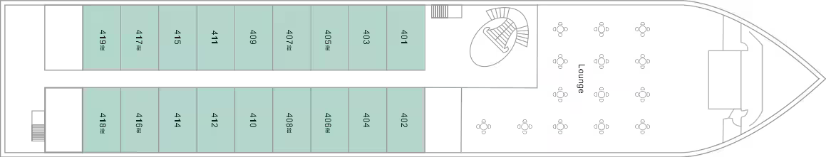 Deck 4 plan on TUI Bahareya