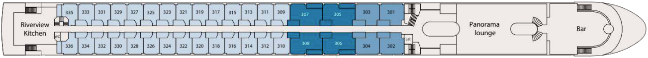 The Diamond Deck plan on MS Riviera Resplendence