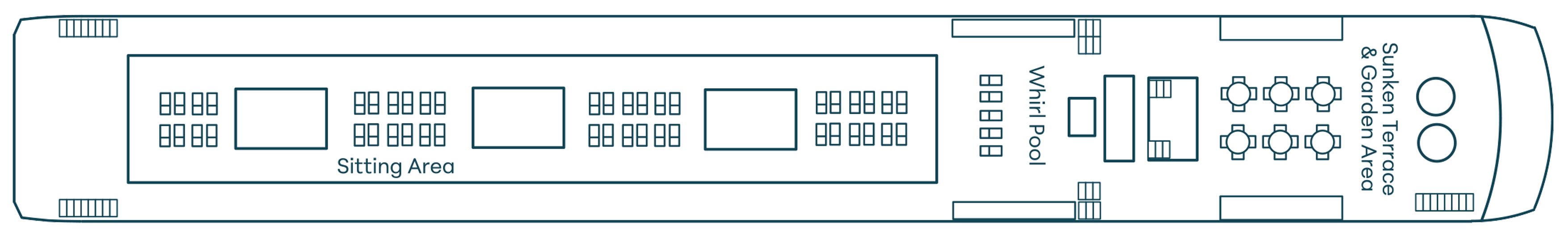 Top Deck plan on Travelmarvel Rigel