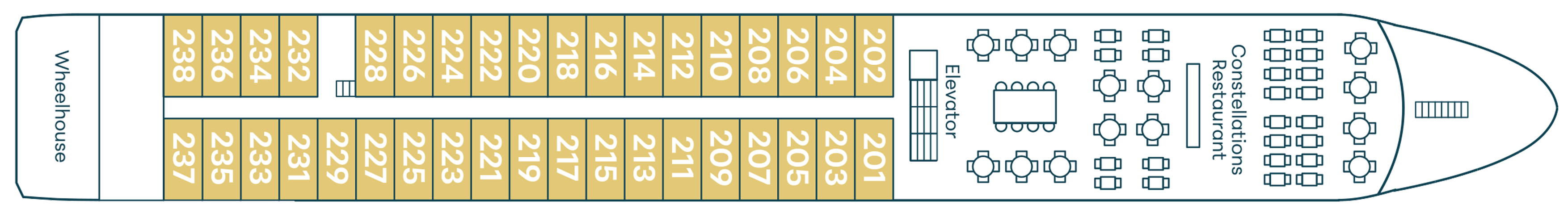 Main Deck plan on Travelmarvel Rigel