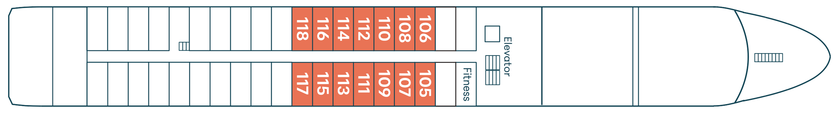 Lower Deck plan on Travelmarvel Rigel