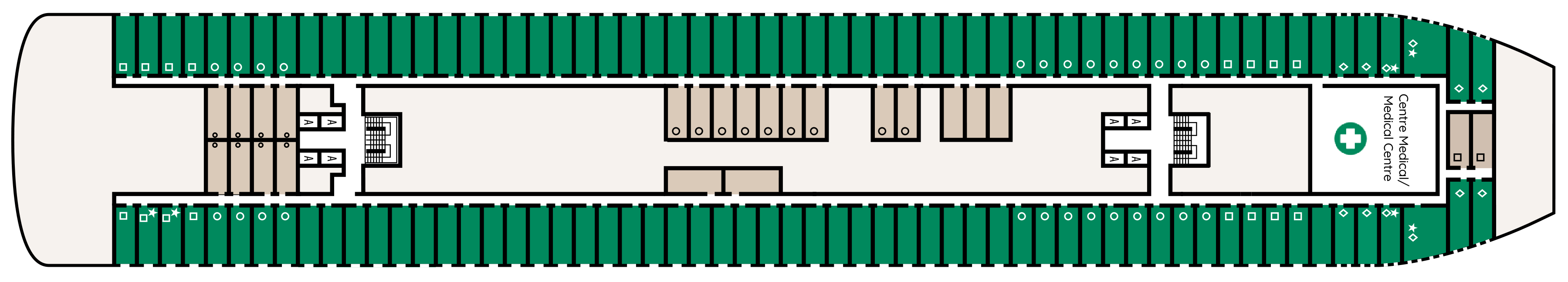 Azur Deck plan on Renaissance