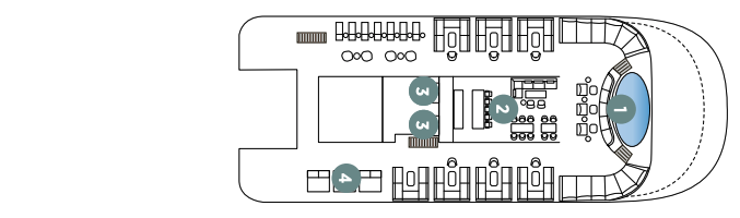 Sky Deck plan on Emerald Raiya