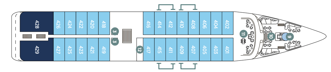 Observation Deck plan on Emerald Raiya