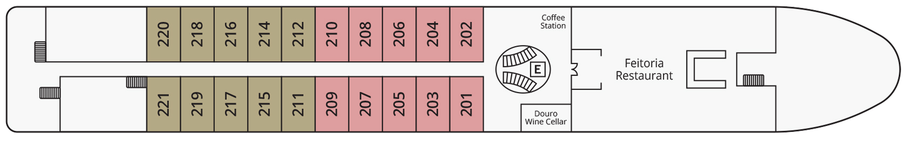 Cape Verde Deck plan on S.S. São Rafael