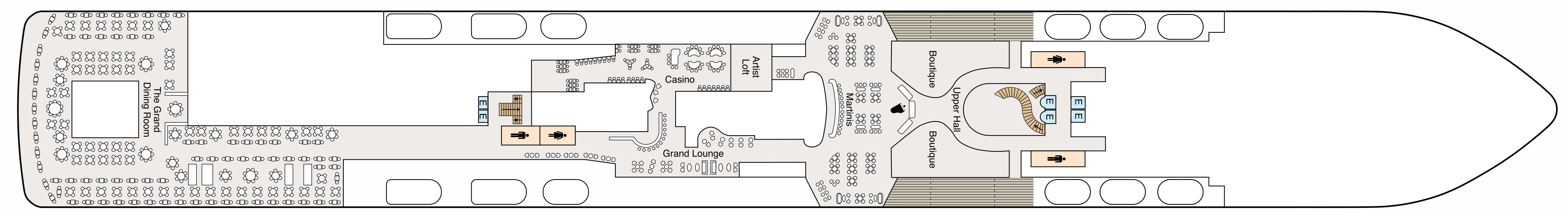 Deck 5 plan on Oceania Sonata