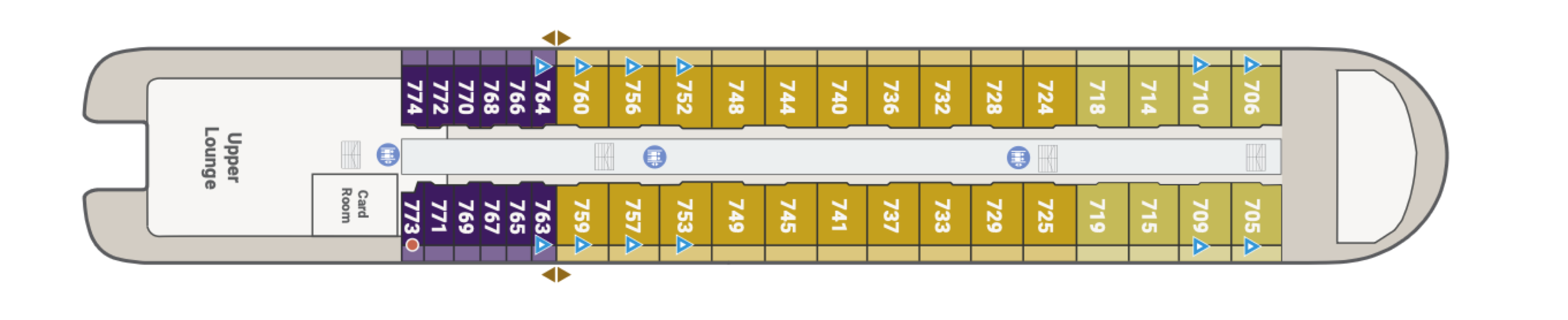 Deck 7 plan on Atlas Adventurer