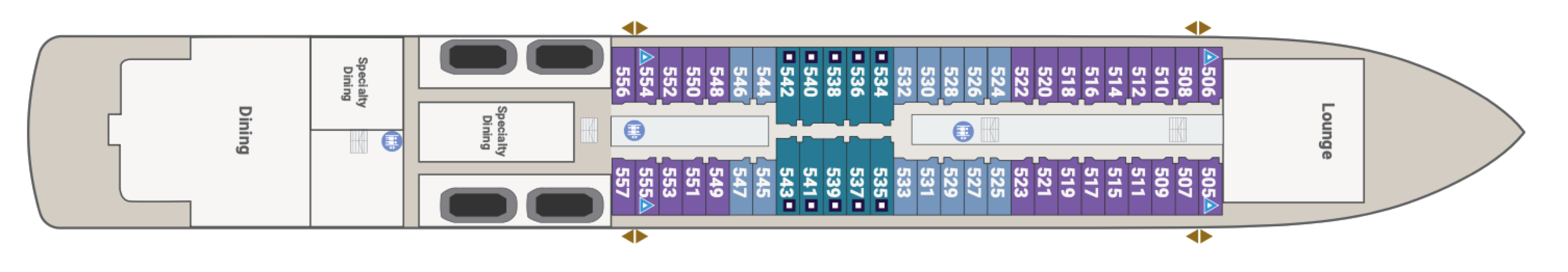 Deck 5 plan on Atlas Adventurer