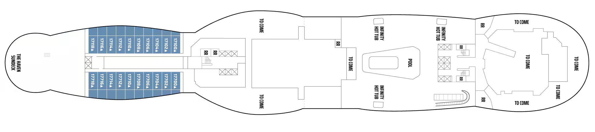 Deck 17 plan on Norwegian Aura