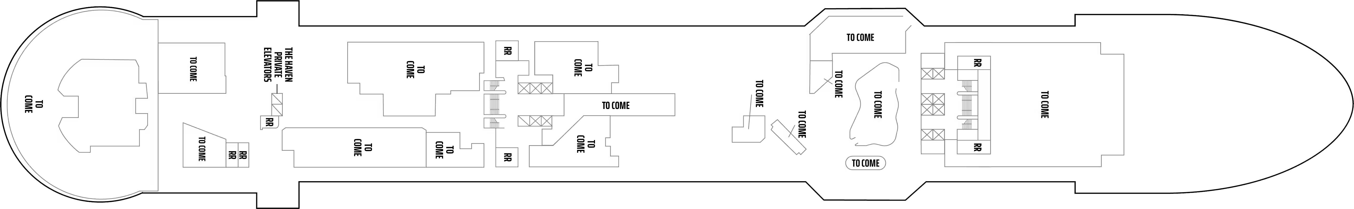 Deck 7 plan on Norwegian Aura