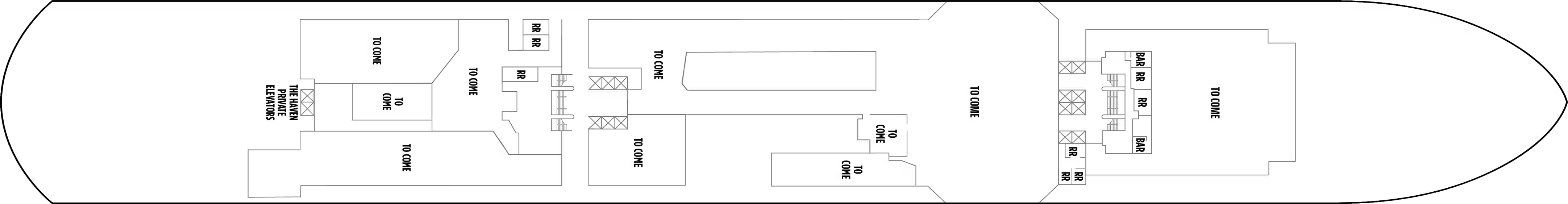 Deck 6 plan on Norwegian Aura