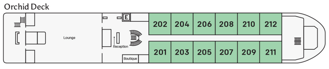 Orchid Deck plan on Mekong Mystique